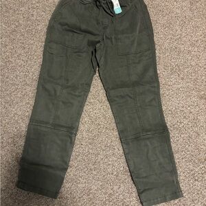 Sanctuary Green Cargo Jumpsuit Straight Leg